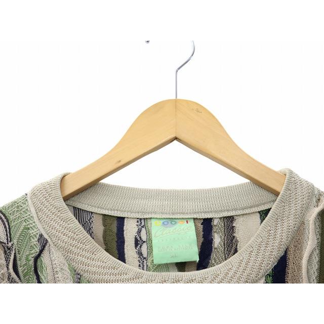 90s クージー ヴィンテージ 3D クルーネック 長袖 ニット セーター XL 90s クージー ヴィンテージ 3D クルーネック 長袖 ニット セーター XL