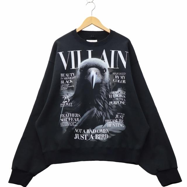 ダブレット doublet 2025AW VILLAIN COVER PRINT SWEAT SHIRT ヴィラン 