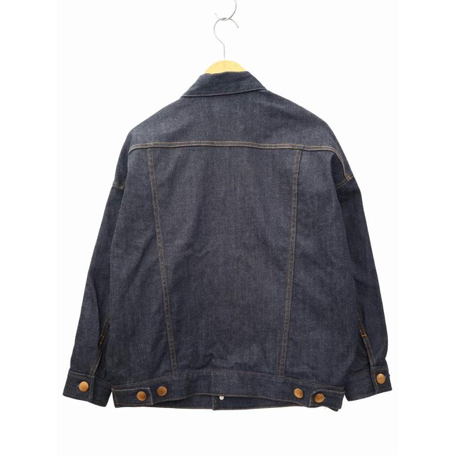 23区 デニムジャケット　ストレッチ　オーバーサイズ　インディゴ　38 青　1 23区（ニジュウサンク） オンワード樫山 DENIM オーバーサイズ デニム