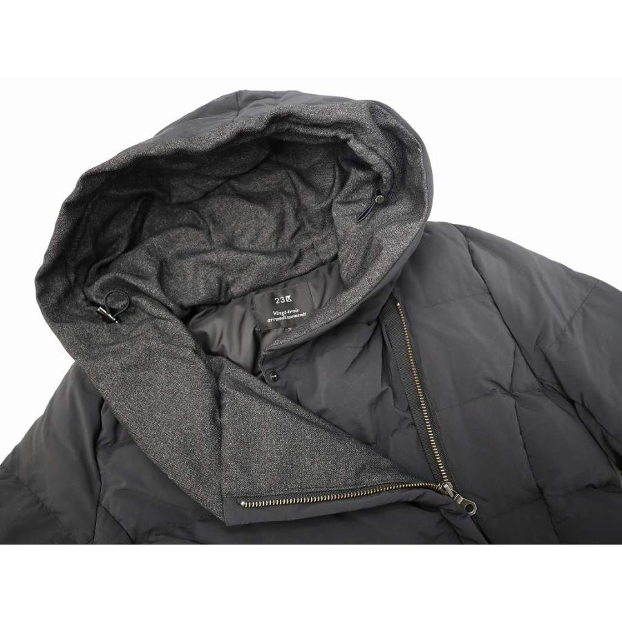 23区（ニジュウサンク） オンワード樫山 ショールカラー フード ダウン