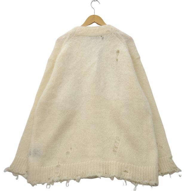 未使用品 ALMOSTBLACK 2023AW ORIGINAL STENLESS BUTTON MOHAIR 