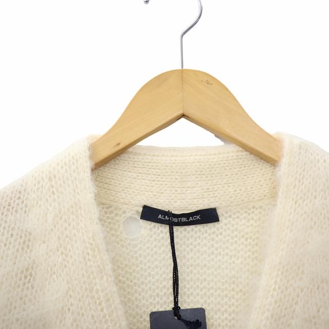 未使用品 ALMOSTBLACK 2023AW ORIGINAL STENLESS BUTTON MOHAIR 