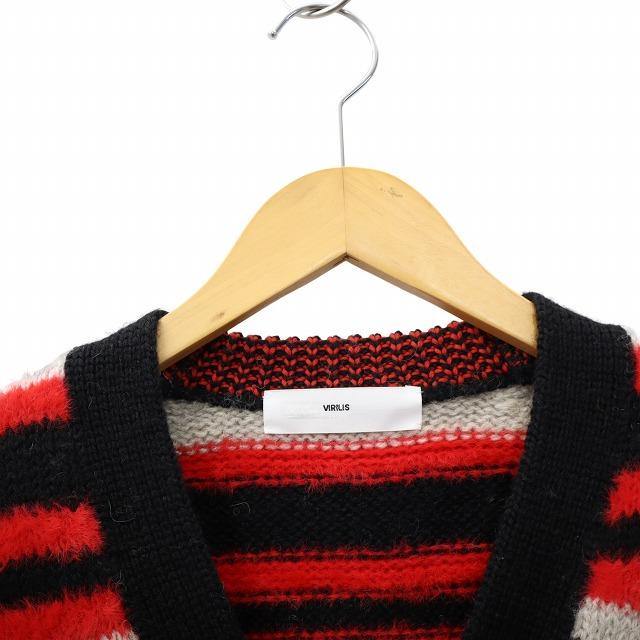 トーガ TOGA VIRILIS ビリリース WOOL JACQUARD KNIT CARDIGAN ウール