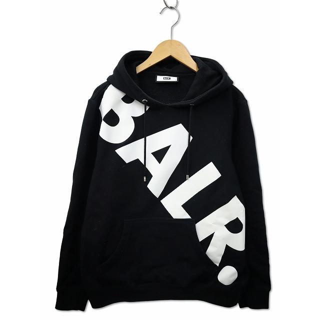 BALR. ボーラー ロゴ プリント スウェット プルオーバー パーカー S 