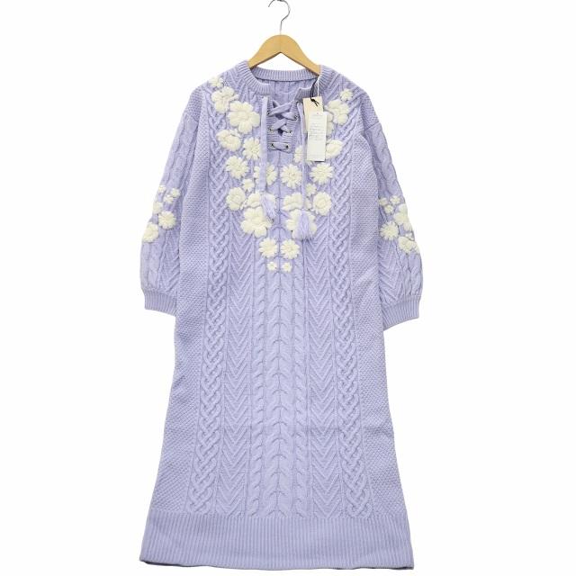 未使用品 グレースコンチネンタル GRACE CONTINENTAL フラワー 刺繍