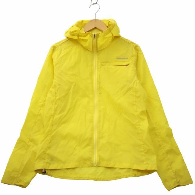 【希少カラー】patagonia フーディニナイロンジャケット M イエロー パタゴニア Patagonia フーディニジャケット ロゴプリント ジップ