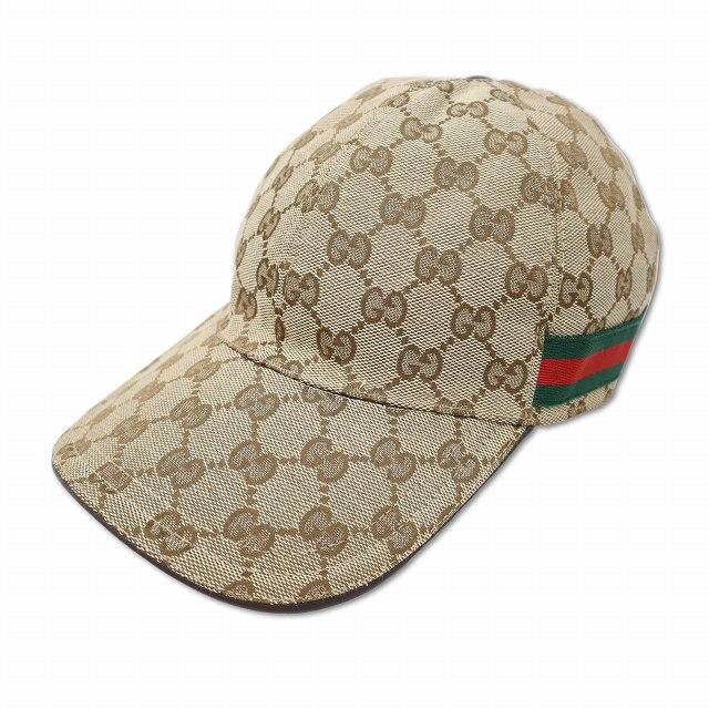 GUCCI（グッチ） GUCCI 200035 GGキャンバス ベースボール キャップ 