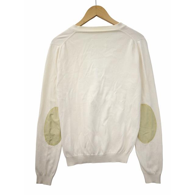 マルタンマルジェラ 4 Martin Margiela エルボーパッチ Vネック ニット 