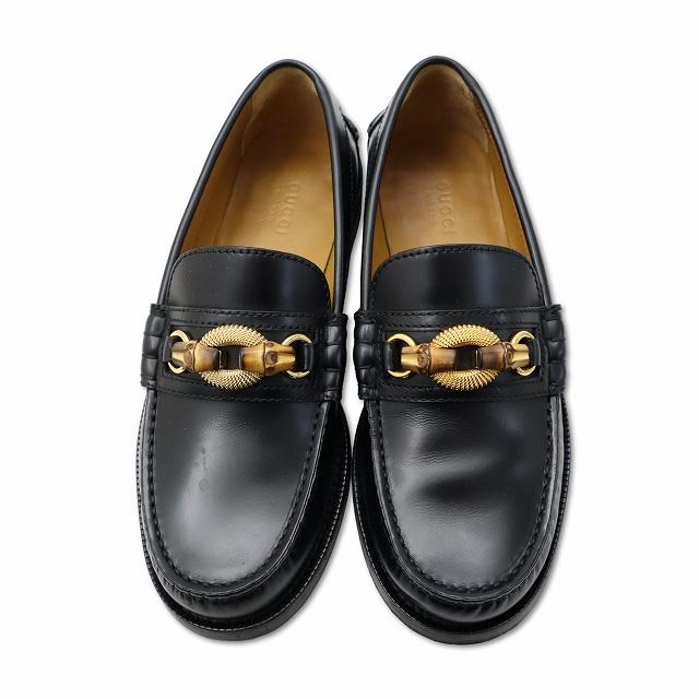 グッチ GUCCI 658858 レザー バンブー ローファー 36(23cm) BLACK(ブラック) レディース_1