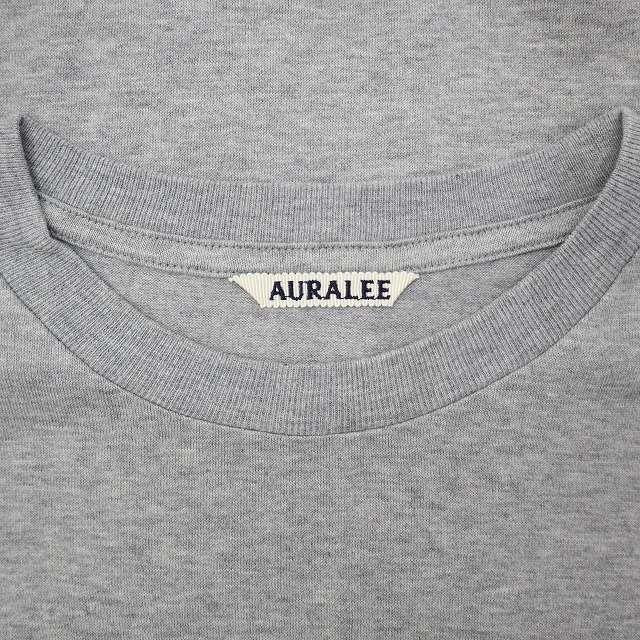 オーラリー AURALEE LUSTER PLAITING L/S TEE クルーネック ラスター