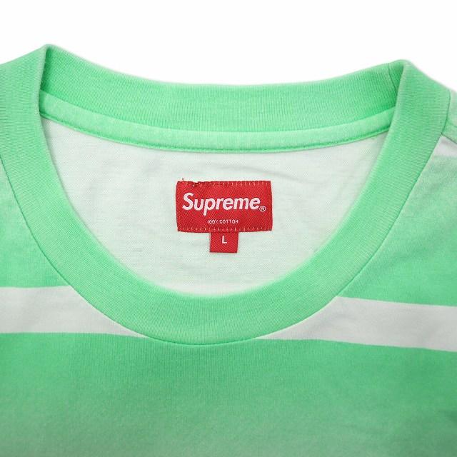 Supreme（シュプリーム） SUPREME Fade Stripe L/S Top クルーネック
