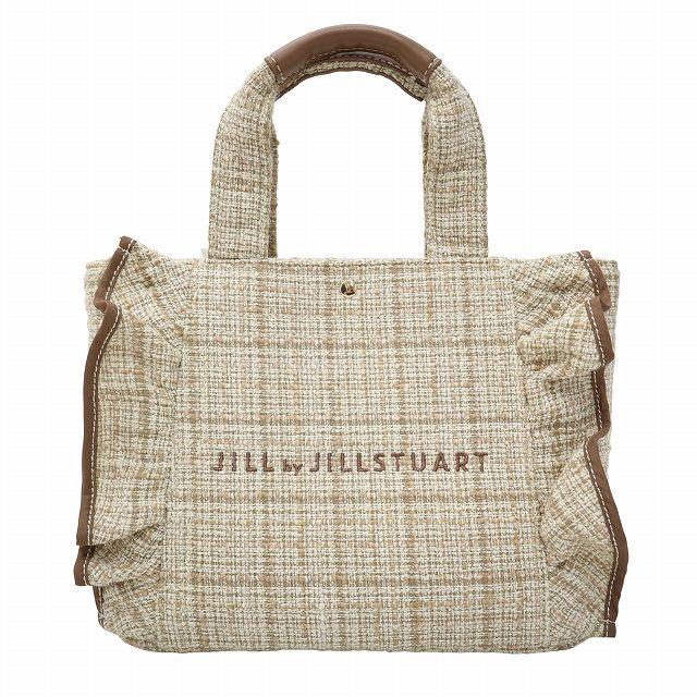 JILL STUART（ジルスチュアート） ツイード フリル トート バッグ 小 