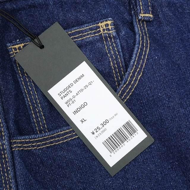 未使用品 ウィンダンシー WIND AND SEA 2025SS STUDDED DENIM PANTS