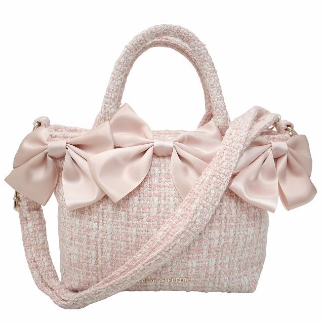 Maison de FLEUR メゾンドフルール ピンクマニア ボリューム リボン 