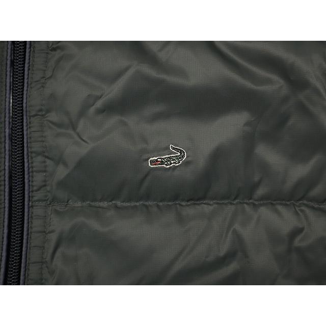 クロコダイル CROCODILE リバーシブル ダウン ベスト L KHAKI/GRAY 