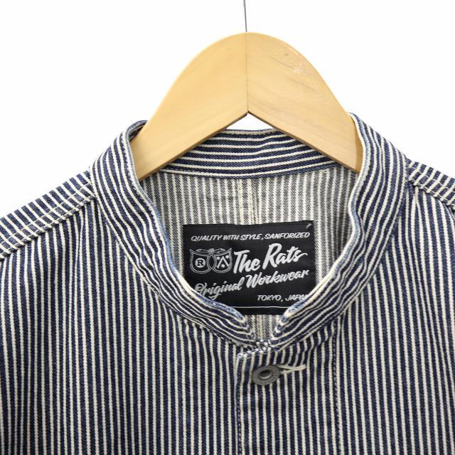 ラッツ RATS STAND COLLAR DENIM SHIRTJACKET スタンドカラー デニム 