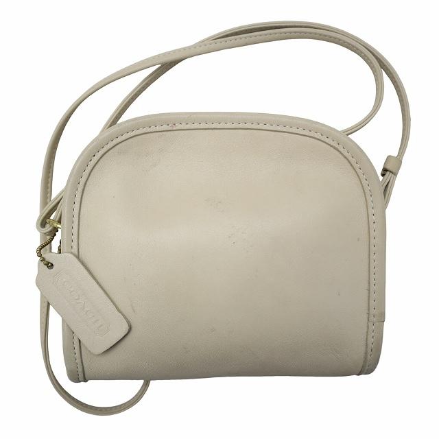 COACH オールドコーチ ベージュ ショルダーバッグ COACH◇オールドコーチ/ツートンカラー/USA製/ショルダーバッグ/レザー