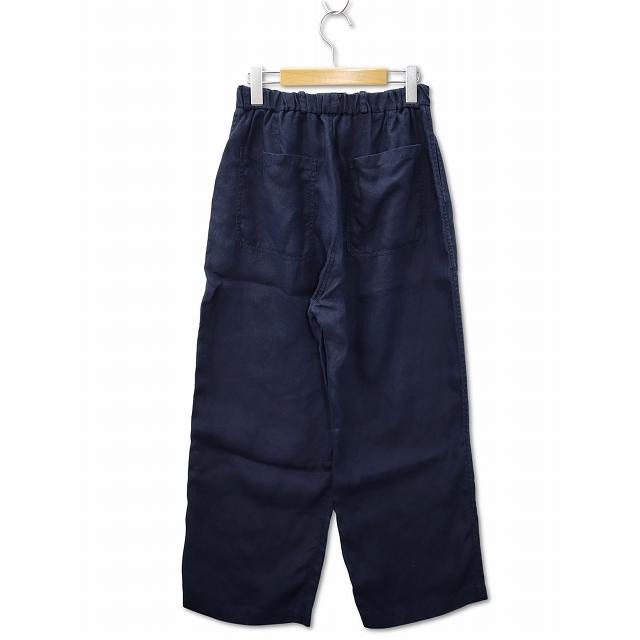 ミタン MITTAN 2025SS さざ波大麻ワイド イージー パンツ 2 NAVY