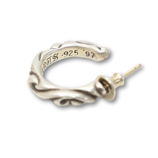 クロムハーツ スクロール フープ ピアス SV925 100093 CHROME HEARTS（クロムハーツ） CHROME HEARTS 925 スクロール フープ