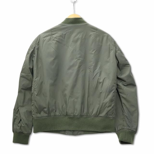 +J ユニクロ　MA-1 カーキ　美品 UNIQLO ＋J MA-1 ジャケット ブルゾン グリーン カーキ 襟付き - メルカリ ジャケット・アウター