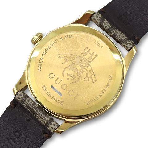 GUCCI（グッチ） GUCCI YA1264068A 126.4 GGスプリーム ゴールドビー G 