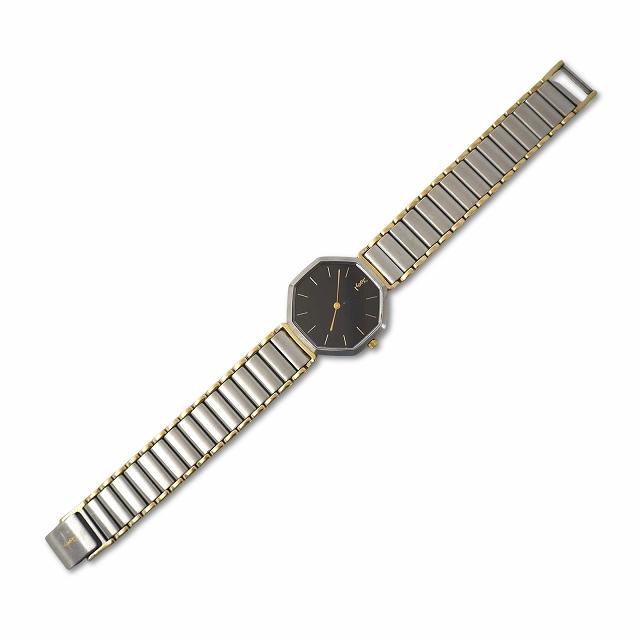 Yves Saint Laurent ブラックレザー時計　不動 Yves Saint Laurent（イヴ・サンローラン） YVES SAINT LAURENT