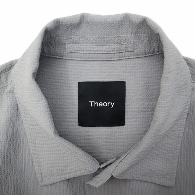 2025 未使用✨Theory KELSO オーバーシャツ 半袖 シアサッカー theory（セオリー） Theory OVERSHIRT SS KELSO 半袖 シアサッカー