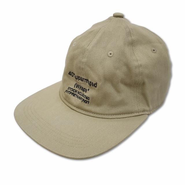ダブルタップス WTAPS CAP / COTTON. TWILL エンブロイダリー コットン