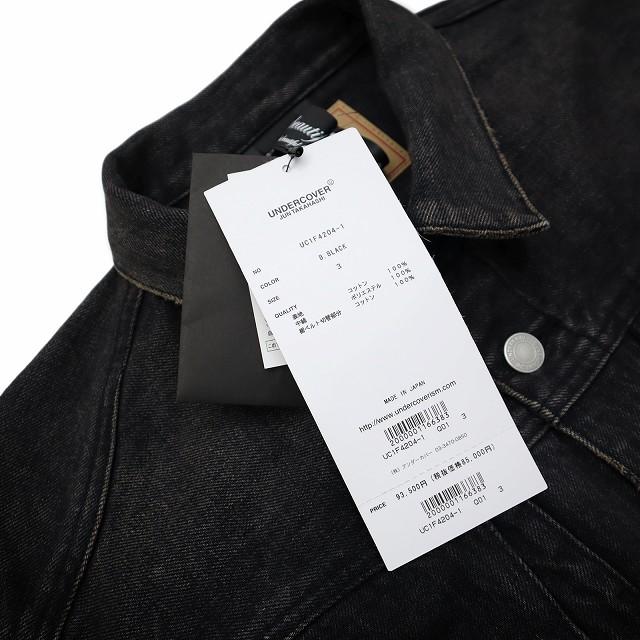 未使用品 アンダーカバー UNDERCOVER 2026SS but beautiful 4.5... 復刻 ユーズド加工 デニムジャケット Gジャン 3(L) BLACK(ブラック)の画像
