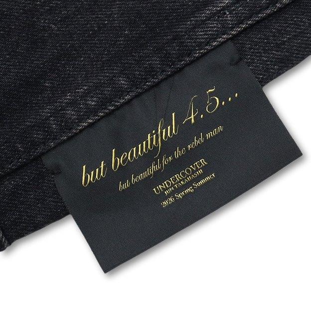 未使用品 アンダーカバー UNDERCOVER 2026SS but beautiful 4.5... 復刻 ユーズド加工 デニムジャケット Gジャン 3(L) BLACK(ブラック)の画像