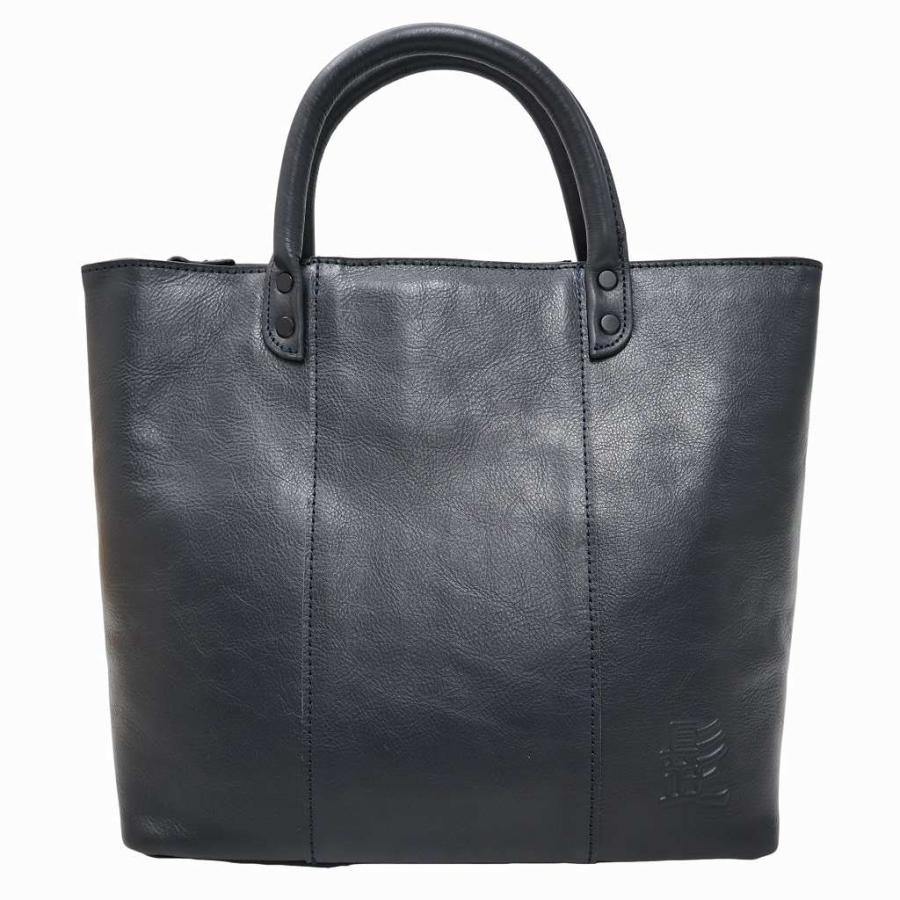 髭 HIGE レザー トートバッグ DARKNAVY(ダークネイビー) メンズ