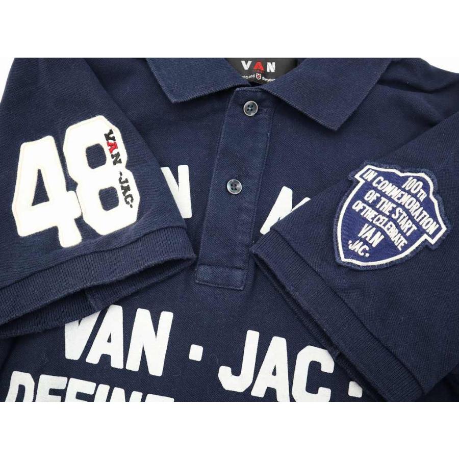 ヴァン ヂャケット VAN JAC 48ワッペン プリント 半袖 コットン 