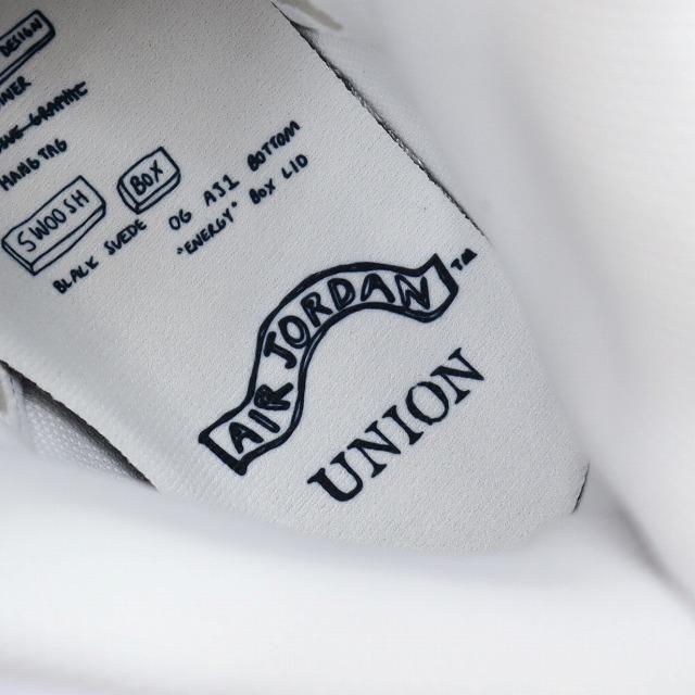 未使用品 NIKE×Fragment Design×UNION II7282-100 AIR JORDAN 1 RETRO HIGH OG スニーカー 28.5cmの画像