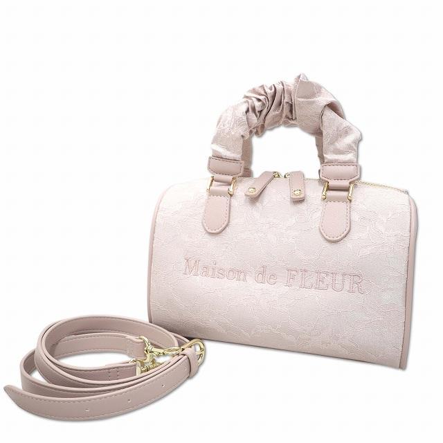 未使用品 メゾンドフルール Maison de FLEUR レース2Wayボストンバッグ 