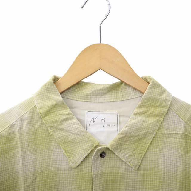 ANCELLM アンセルム RAYON CHECK SHIRT レーヨン チェック ダメージ