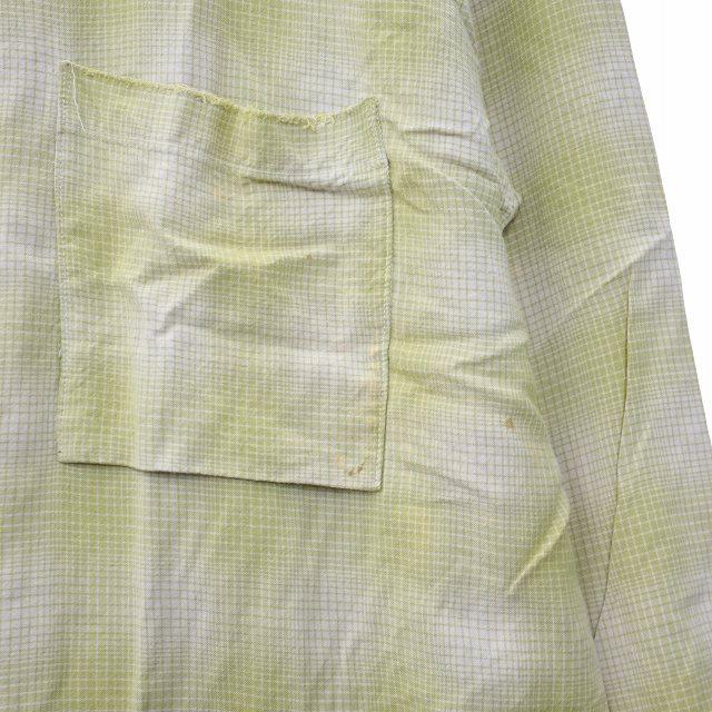 ANCELLM アンセルム RAYON CHECK SHIRT レーヨン チェック ダメージ