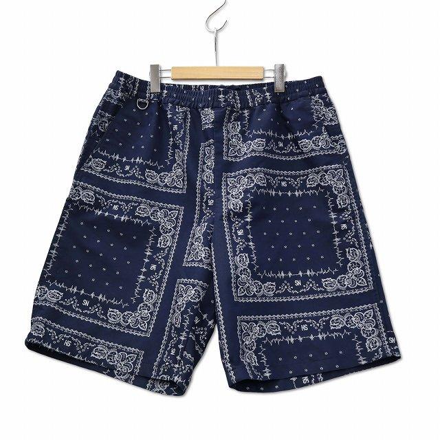 UNDERCOVER 総柄 ショートパンツ ハーフパンツ ジーユー GU コットンイージーショーツ UNDERCOVER NAVY ペイズリー
