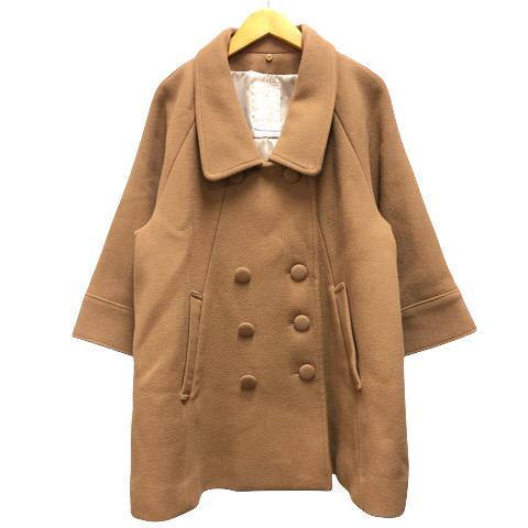 中古 イーハイフンワールドギャラリー E Hyphen World Gallery アウター Pコート ウール混 F 茶色 ブラウン キャメル レディース ベクトル 古着 0 ブランド古着販売のベクトル 通販 Yahoo ショッピング