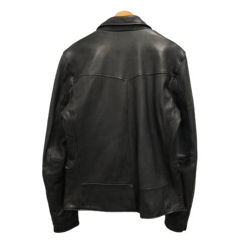 amphibian ラムレザー　羊革　ライダースジャケット　Ｌサイズ amphibian ラムレザー羊革ライダースジャケットLサイズ