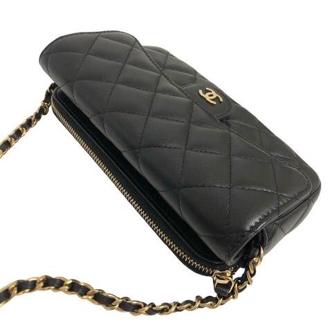 CHANEL シャネル マトラッセ ミニチェーンショルダー 長財布 CHANEL シャネル マトラッセ ミニチェーンショルダー 長財布