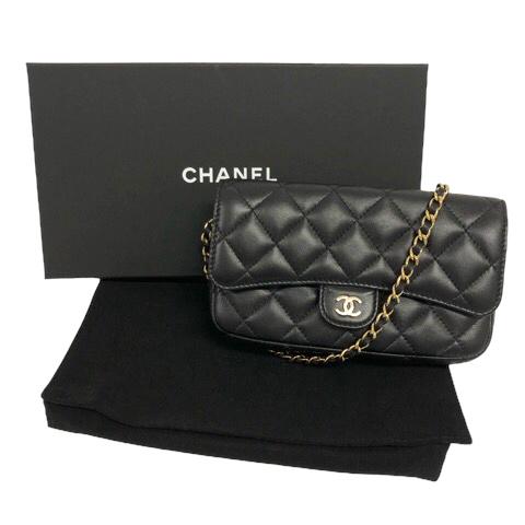 CHANEL シャネル マトラッセ ミニチェーンショルダー 長財布 CHANEL シャネル マトラッセ ミニチェーンショルダー 長財布