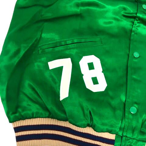 HOUSTON ヒューストン レーヨン アワードジャケット51250グリーンM HOUSTON (ヒューストン) RAYON AWARD JACKET（EAST）レーヨンアワード