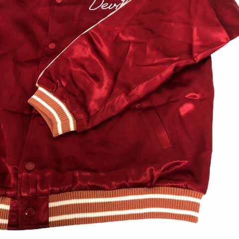 HOUSTON 刺繍＆ワッペンデザイン レーヨンアワードジャケット 未使用品 ヒューストン HOUSTON レーヨンアワードジャケット