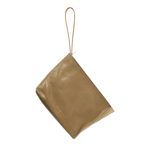 MARNI（マルニ） 未使用品 クラッチバッグ 鞄 バッグ バイカラー 牛革