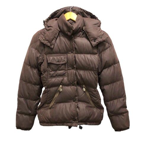 モンクレール MONCLER ダウンジャケット ブルゾン アウター フード 茶 