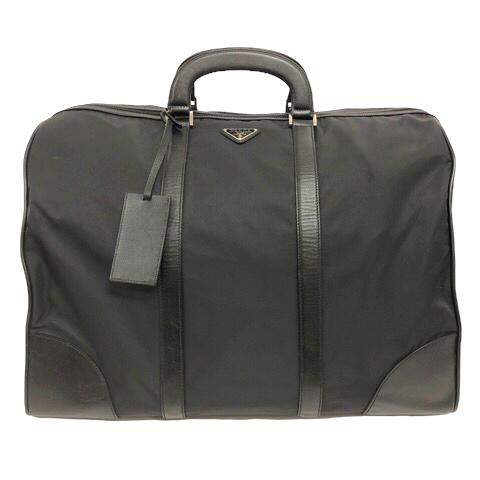 PRADA プラダ ボストンバッグ ハンドバッグ ナイロン レザー PRADA プラダ ボストンバッグ ハンドバッグ ナイロン レザー