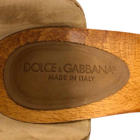DOLCE&GABBANA ドルチェ&ガッバーナ ドルガバ サンダル ウッド DOLCE&GABBANA ドルチェ&ガッバーナ ドルガバ サンダル ウッド