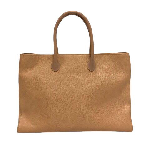 DESMO ベージュレザー ハンドバッグ Woman ベージュ トッズ Di バッグ フォリオ レザー バッグ