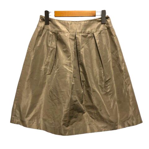 オースチン リード Austin Reed スカート フレア タック ナイロン 光沢  