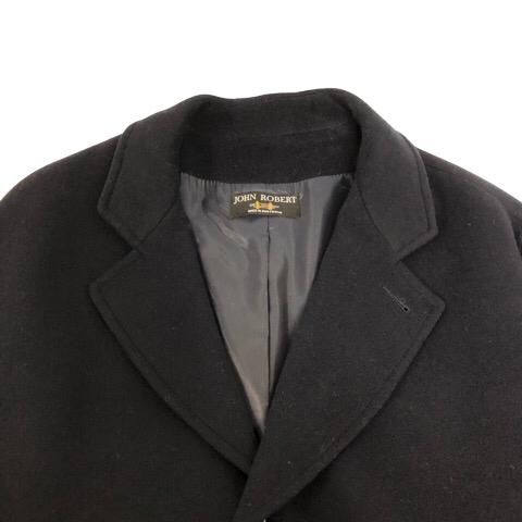 JOHN ROBERT コート チェスターコート スリーボタン 紺 ネイビー